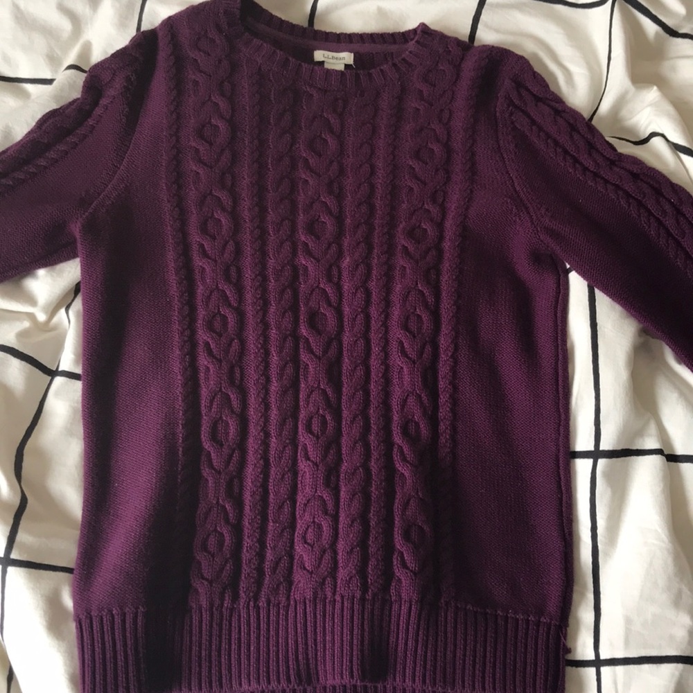 Cable knit LL Bean sweater